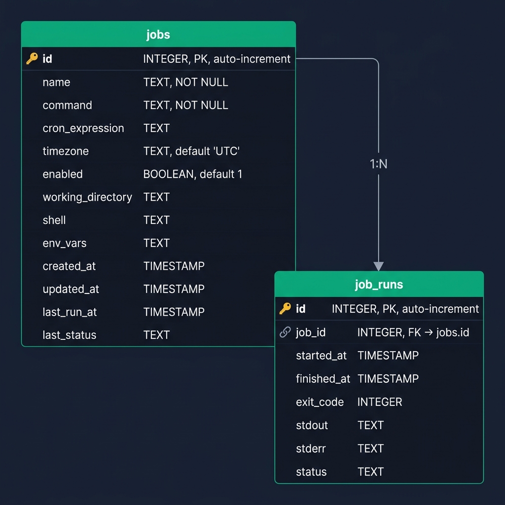 CronFrog Database Schema